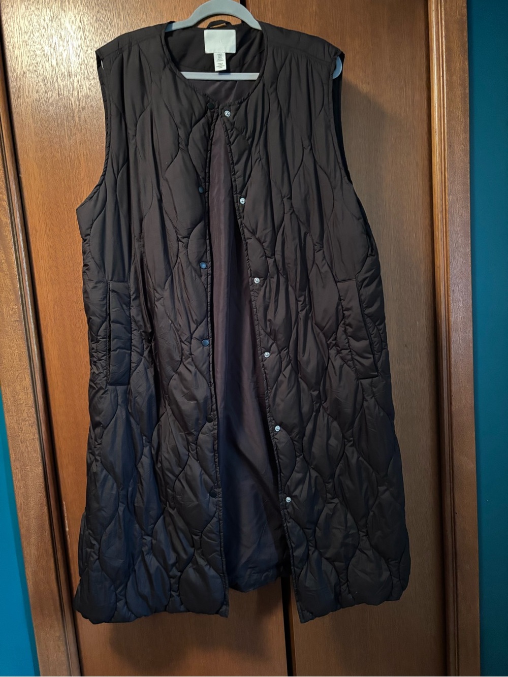 H&M Black Quilted Lightweight vest